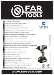 Far Tools CH 350 Traducción Del Manual Original