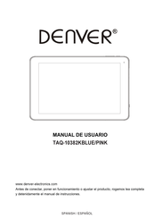 Denver TAQ-10382KBLUE/PINK Manual De Usuario