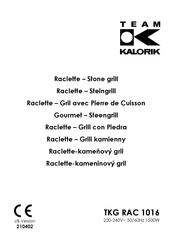 Team kalorik TKG RAC 1016 Manual Del Usuario