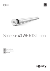 SOMFY Sonesse 40 WF RTS Li-ion Instrucciones