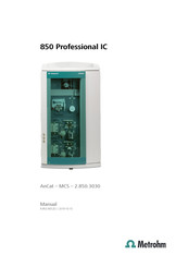 Metrohm 850 Professional IC AnCat MCS 2.850.3030 Manual