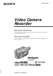 Sony Handycam CCD-TR950E Hi8 Manual De Instrucciones