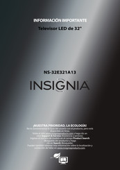 Insignia NS-32E321A13 Manual De Instrucciones