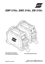 ESAB EM 215ic Instrucciones De Uso