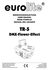 EuroLite TR-5 DMX-Flower-Effect Manual Del Usuario