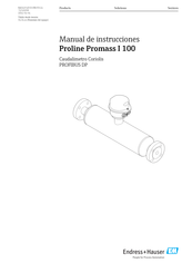 Endress+Hauser Proline Promass I 100 Manual De Instrucciones