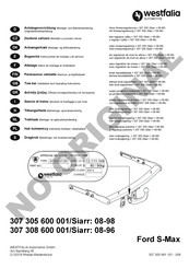 Westfalia 307 305 600 001 Instrucciones De Montaje Y De Servicio