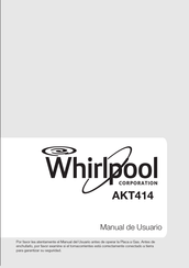 Whirlpool AKT414 Manual De Usuario