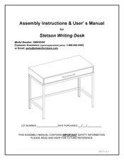 Whalen Stetson SMSSDSK Manual Del Usuario