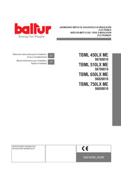 baltur TBML 750LX ME Manual De Instrucciones Para La Instalación, El Uso Y El Mantenimiento