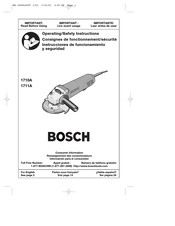 Bosch 1711A Instrucciones De Funcionamiento Y Seguridad