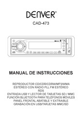 Denver CAD-473 Manual De Instrucciones