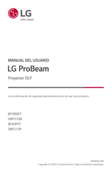 LG ProBeam BF60PST.AUS Manual Del Usuario