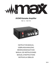 Tronios max AV340 Manual De Instrucciones