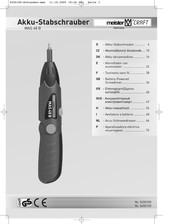 MeisterCraft MAS 48 B Instrucciones De Uso E Indicaciones De Seguridad