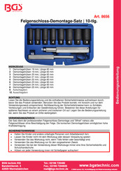 BGS technic 8656 Manual De Instrucciones