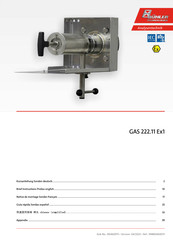 Bühler technologies GAS 222.11 Ex1 Guía Rápida