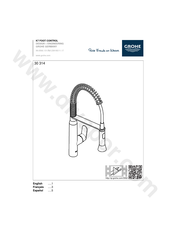 Grohe K7 FOOT CONTROL 30 314 Instrucciones De Instalación