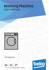 Beko WTV 8602 X0 Manual Del Usuario