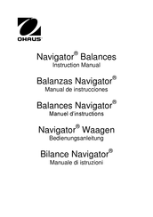 OHAUS NAVIGATOR NV4101 NAVIGATOR NV5101 Manual De Instrucciones