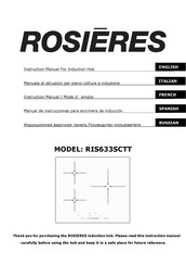 ROSIERES RIS633SCTT Manual De Instrucciones