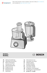 Bosch MCM42 Serie Instrucciones De Uso