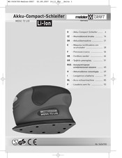 MeisterCraft MDSC 72 LIO Instrucciones De Uso E Indicaciones De Seguridad