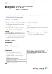 Endress+Hauser Cerabar PMP21 Manual De Instrucciones Abreviado