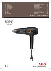 AEG FOEN HT 5650 Instrucciones De Servicio