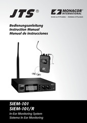 Monacor International JTS SIEM-101 Manual De Instrucciones