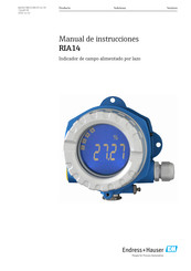 Endress+Hauser RIA14 Manual De Instrucciones