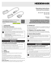 HEIDENHAIN AK LIC 419 Instrucciones De Uso