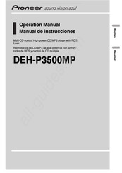 Pioneer DEH-P3500MP Manual De Instrucciones