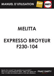 melitta Purista F230-104 Manual De Instrucciones