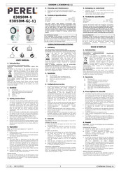 Perel E305DM-G Manual Del Usuario