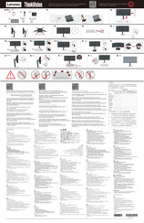 Lenovo ThinkVision T34w-30 Guia De Inicio Rapido