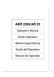 Bell & Howell ABR 2300/AR 23 Manual Del Operador