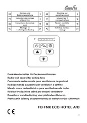 CasaFan FB-FNK ECO HOTEL A/B Instrucciones De Montaje Y Uso