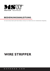 MSW MSW-WIRESTRIPPER-Y3 Manual De Instrucciones