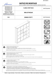 VENTE-UNIQUE BIBLIOTHEQUE 15.266.127877.00.0 Instrucciones De Montaje