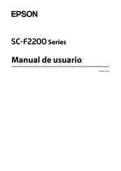 Epson SC-F2200 Serie Manual De Usuario