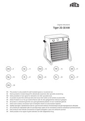 Frico TIG303 Instrucciones Originales