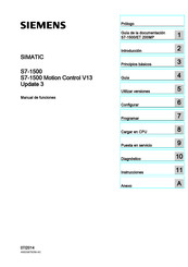 Siemens SIMATIC S7-1500 Motion Control V13 Manual De Funciones