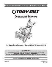 Troy-Bilt Storm 2690 Manual Del Operador