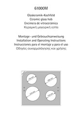 AEG 61000M Instrucciones Para El Montaje Y Para El Uso