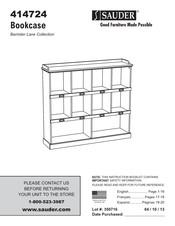 Sauder Barrister Lane 414724 Manual Del Usuario