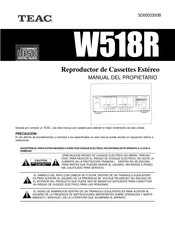 Teac W518R Manual Del Propietário