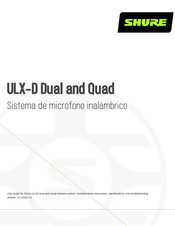 Shure ULX-D Dual Serie Manual Del Usuario