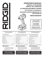 RIDGID R86038 Manual Del Operador