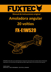 FUXTEC FX-E1WS20 Manual De Instrucciones Original